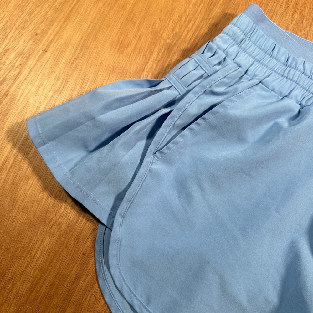 JoyLab Pleated Running Shorts Women Medium Blue Athletic Tennis Activewear - Picture 5 of 11